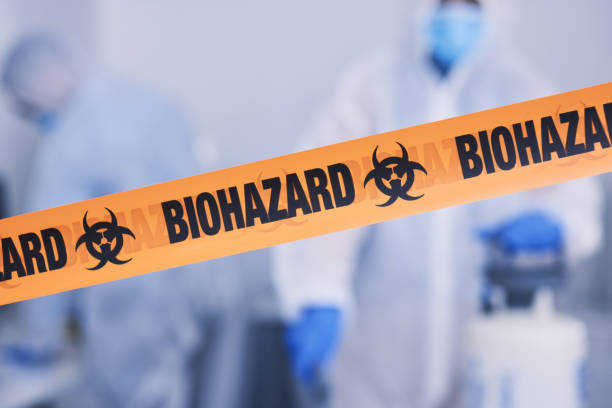 Professional Biohazard Cleanup technician working in Weaverville, NC